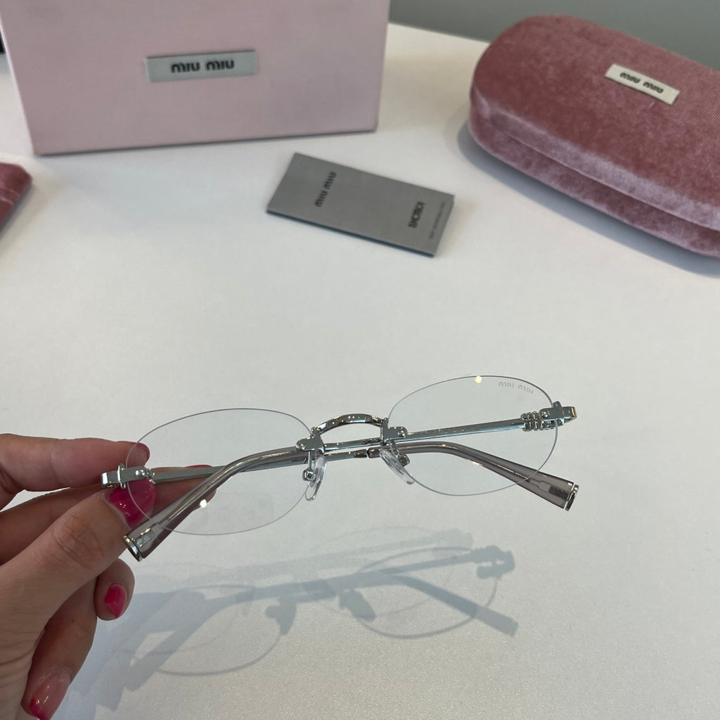 Miu Miu Metal Fashion Silver Lens Sunglasses for Men & Women - 449774 - detail image 5