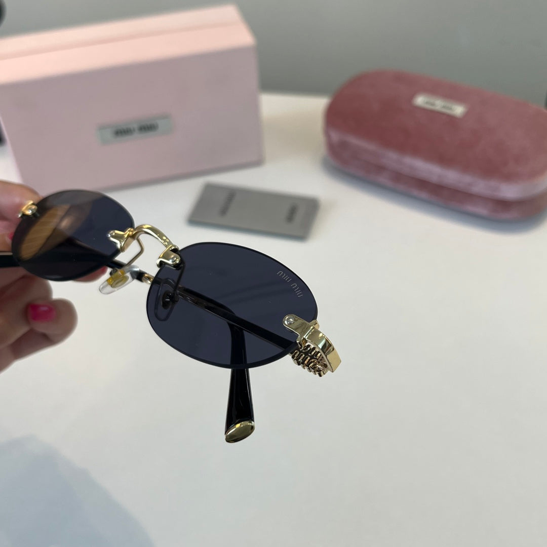 Miu Miu Metal Fashion Silver Lens Sunglasses for Men & Women - 449775 - detail image 6