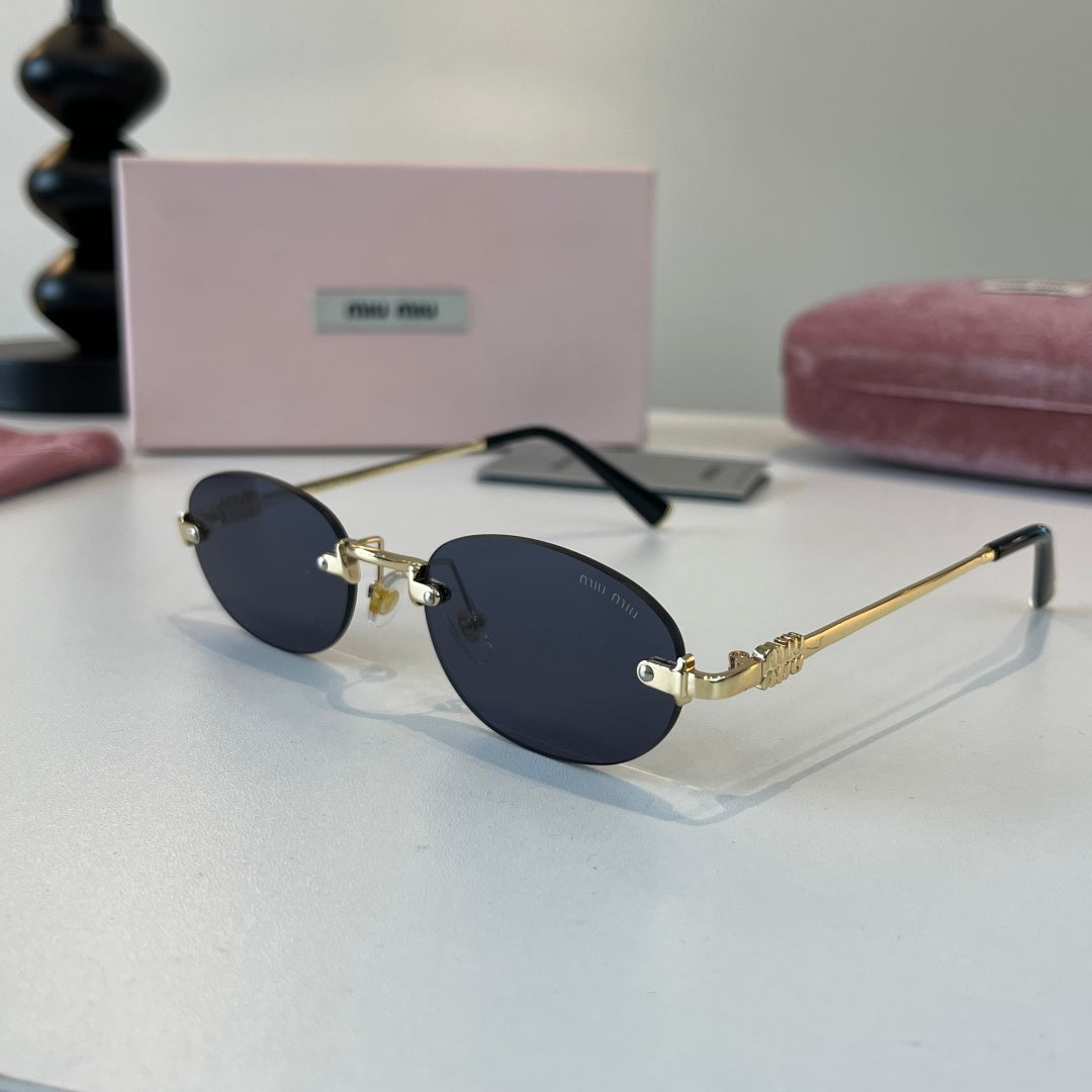 Miu Miu Metal Fashion Silver Lens Sunglasses for Men & Women - 449775 - detail image 3