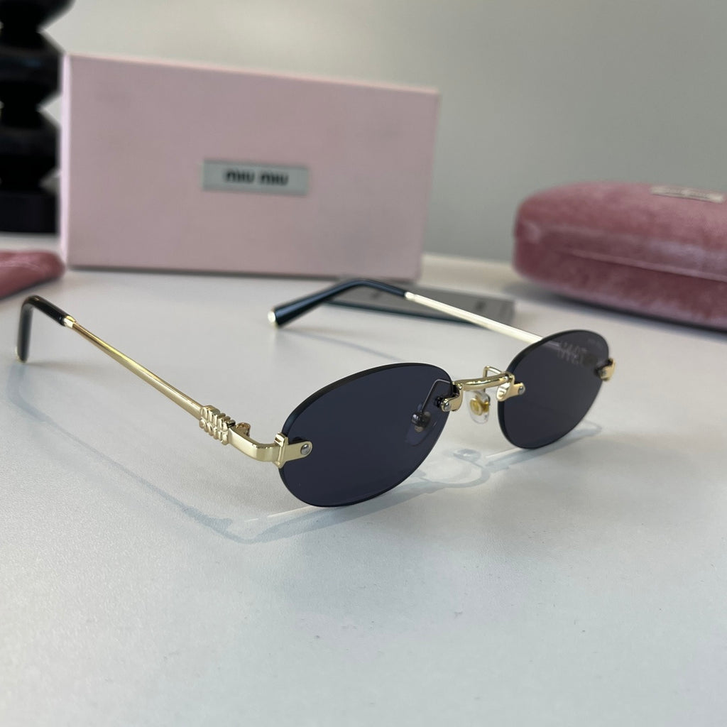 Miu Miu Metal Fashion Silver Lens Sunglasses for Men & Women - 449775