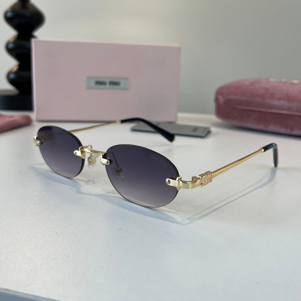 Miu Miu Metal Fashion Silver Lens Sunglasses for Men & Women - 449776 - detail image 3