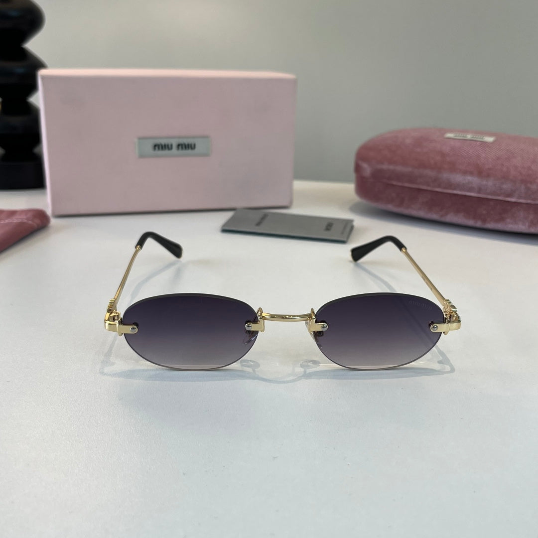 Miu Miu Metal Fashion Silver Lens Sunglasses for Men & Women - 449776 - detail image 2