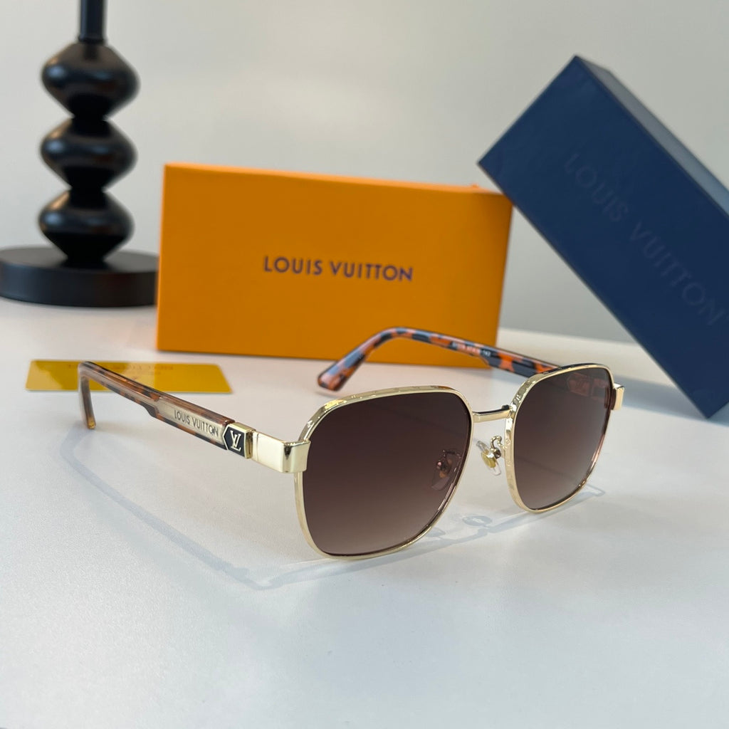 Louis Vuitton Fashion Brown Lens Sunglasses for Men & Women - 398064
