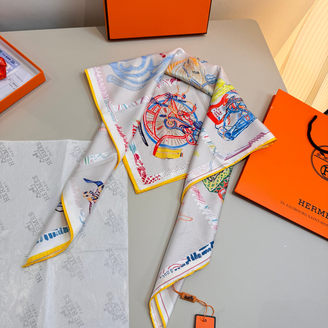 Hermès 90X90CM Fashion Gold Lens Sunglasses for Men & Women - 399431 - detail image 5