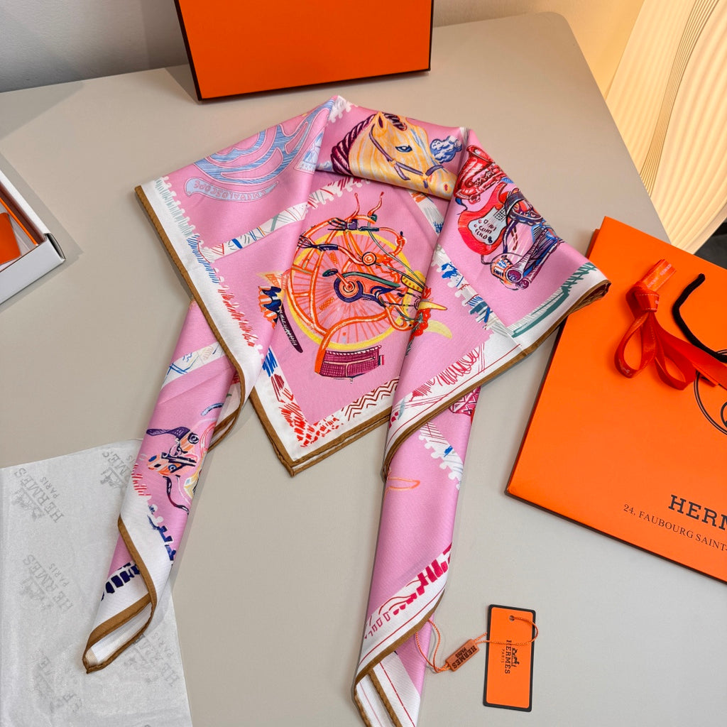 Hermès 90X90CM Fashion Pink Lens Sunglasses for Men & Women - detail image 3