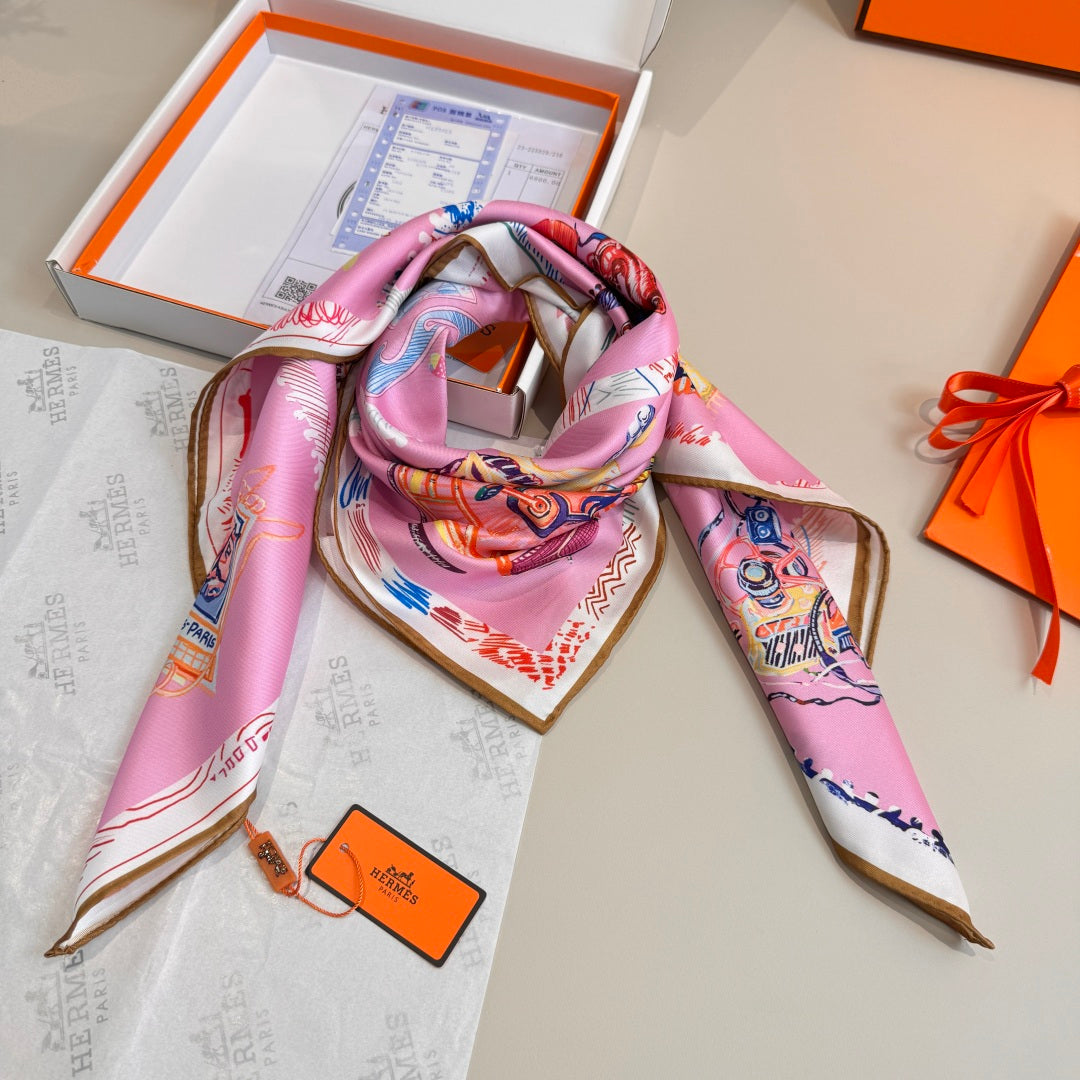 Hermès 90X90CM Fashion Pink Lens Sunglasses for Men & Women - detail image 4