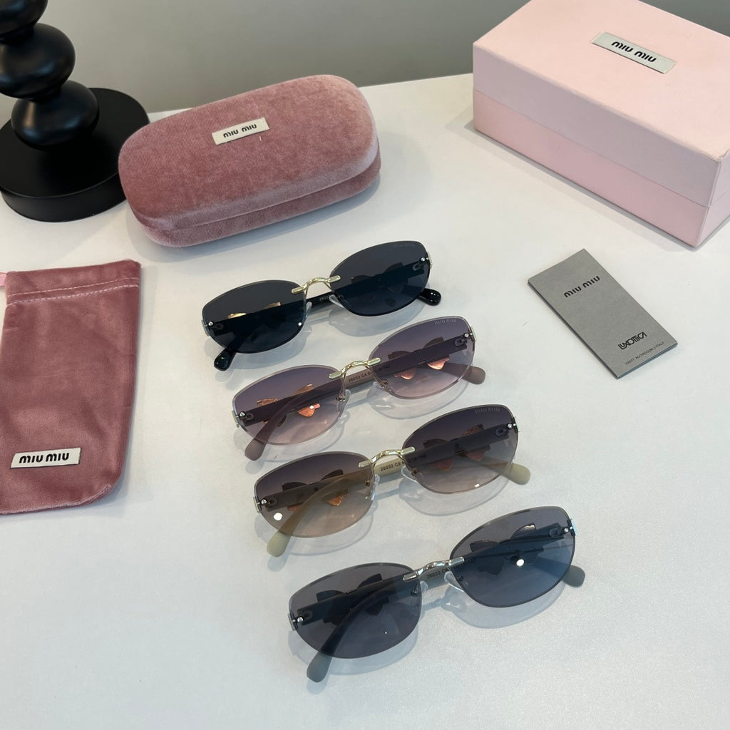 Miu Miu Cat-Eye Silver Lens Sunglasses for Men & Women - 416287 - detail image 11