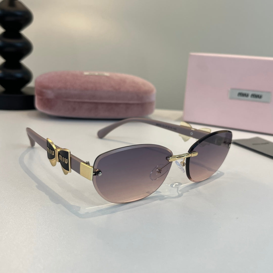 Miu Miu Cat-Eye Silver Lens Sunglasses for Men & Women - 466094