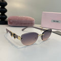 Miu Miu Cat-Eye Silver Lens Sunglasses for Men & Women - 416285