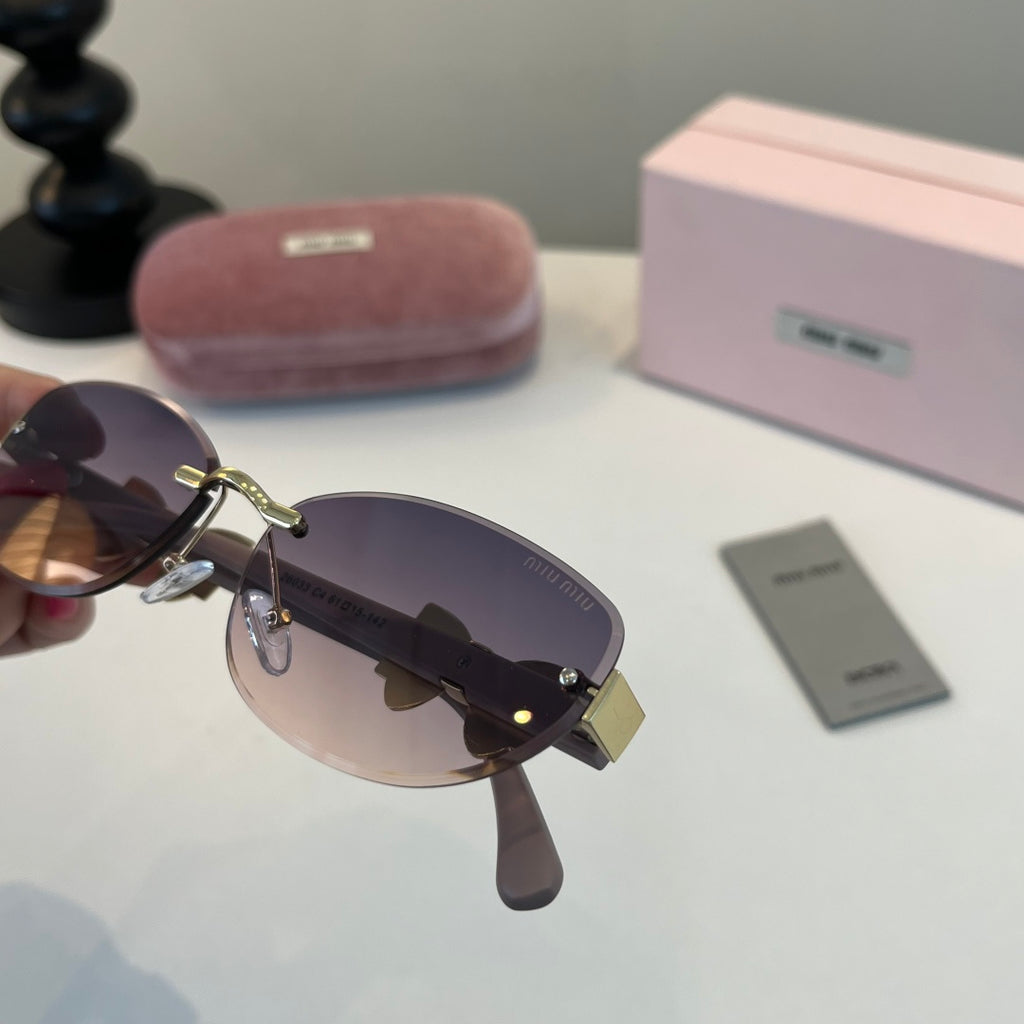 Miu Miu Cat-Eye Silver Lens Sunglasses for Men & Women - 416285 - detail image 6