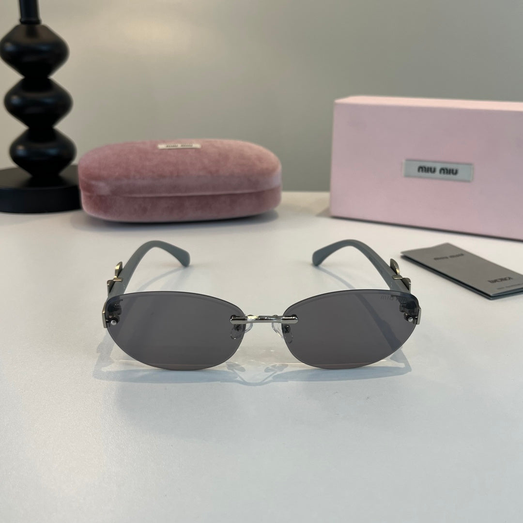 Miu Miu Cat-Eye Silver Lens Sunglasses for Men & Women - 416286 - detail image 2