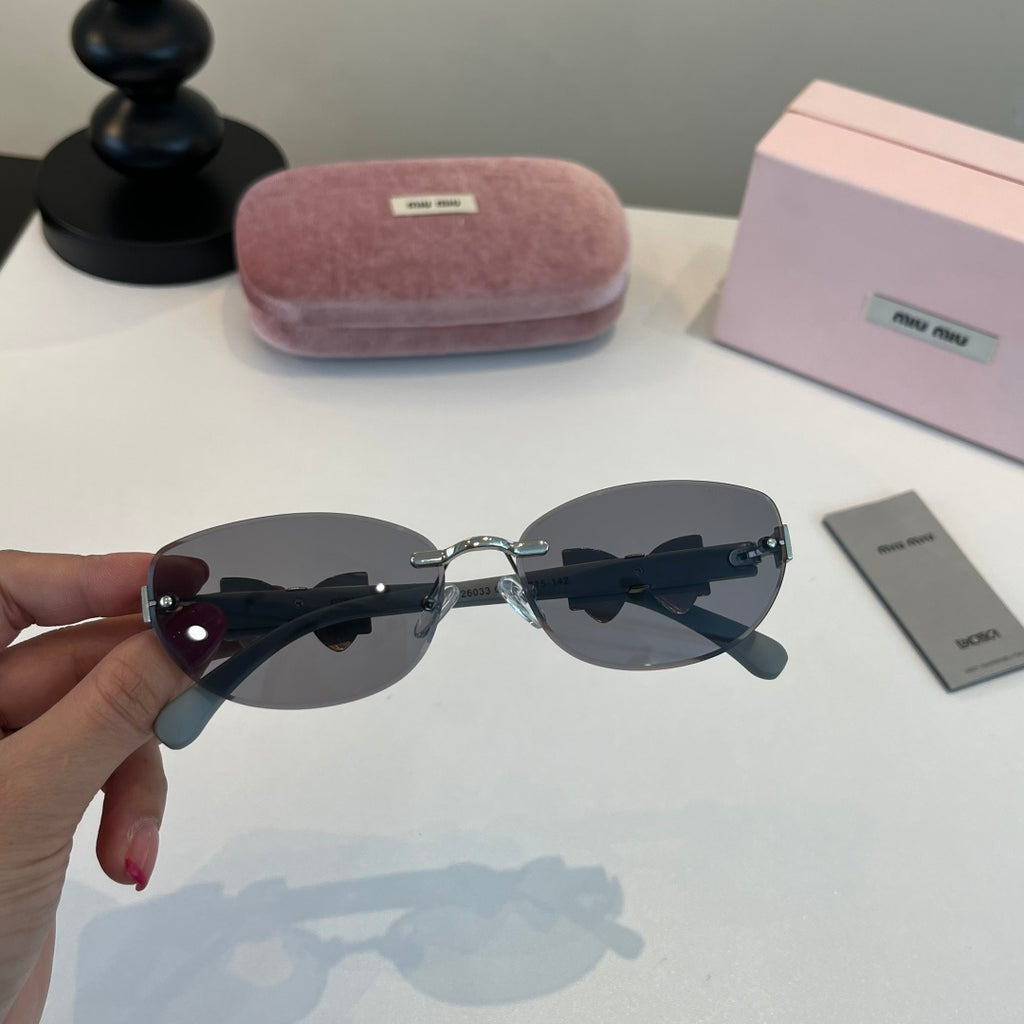 Miu Miu Cat-Eye Silver Lens Sunglasses for Men & Women - 466095 - detail image 4
