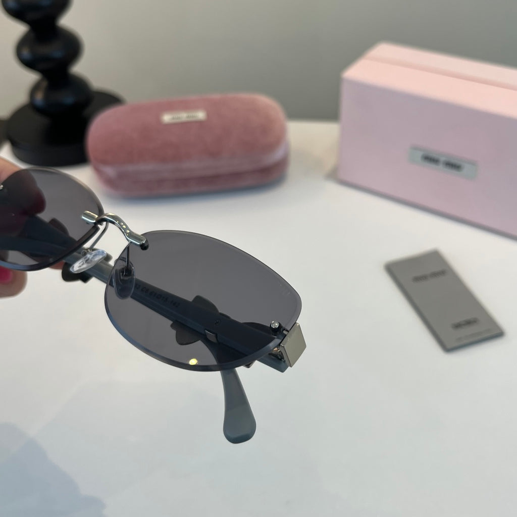 Miu Miu Cat-Eye Silver Lens Sunglasses for Men & Women - 466095 - detail image 5
