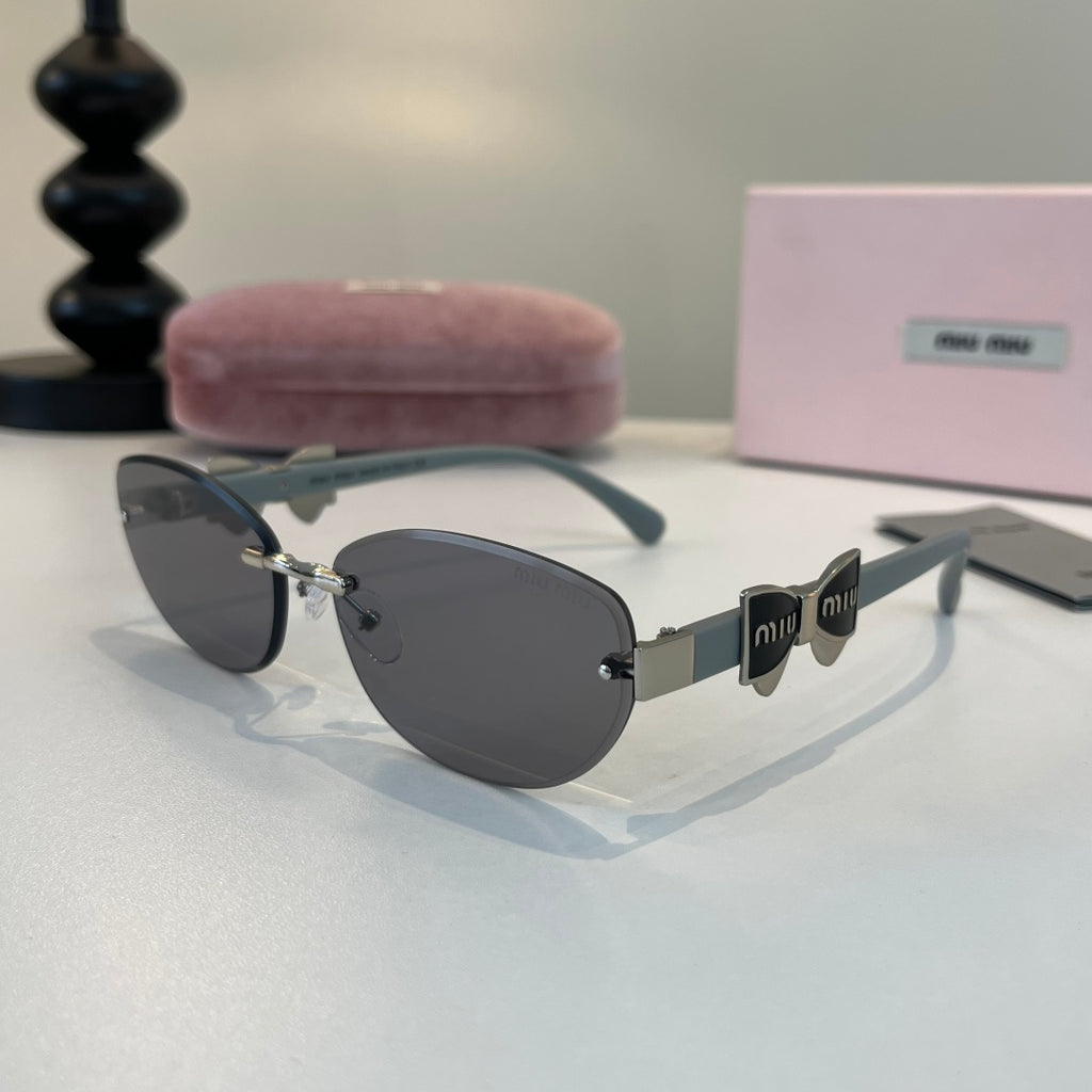 Miu Miu Cat-Eye Silver Lens Sunglasses for Men & Women - 416286 - detail image 3