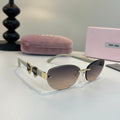 Miu Miu Cat-Eye Silver Lens Sunglasses for Men & Women - 466096