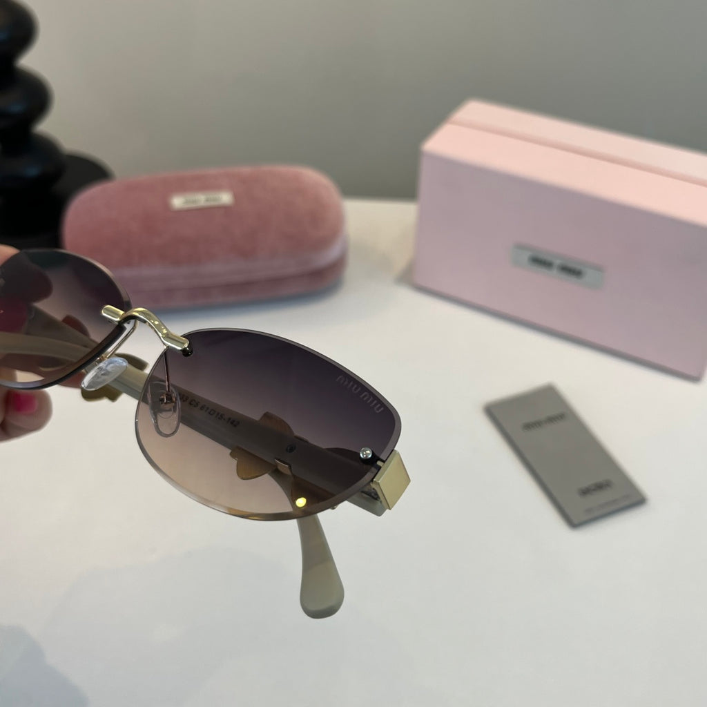 Miu Miu Cat-Eye Silver Lens Sunglasses for Men & Women - 416287 - detail image 6