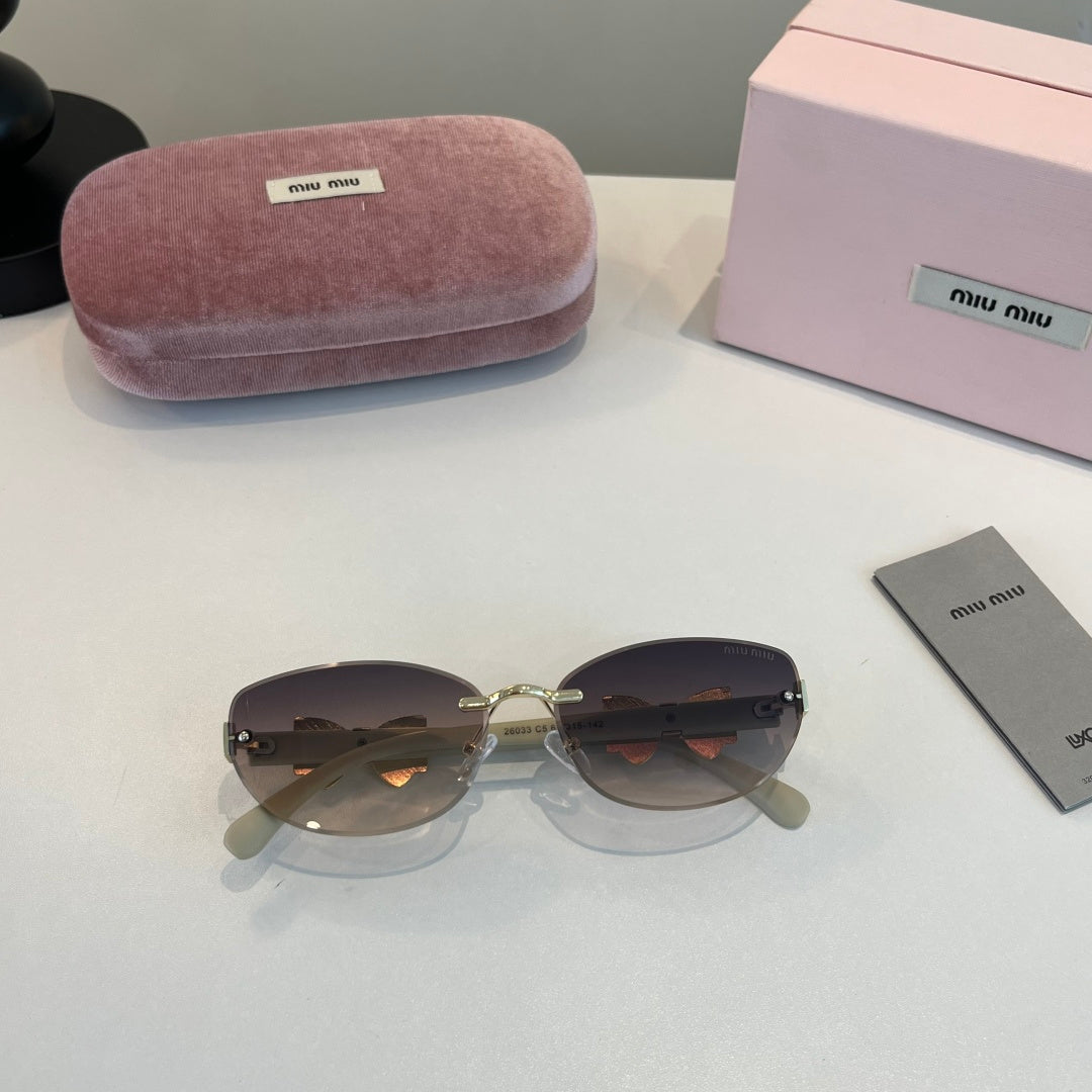 Miu Miu Cat-Eye Silver Lens Sunglasses for Men & Women - 466096 - detail image 4