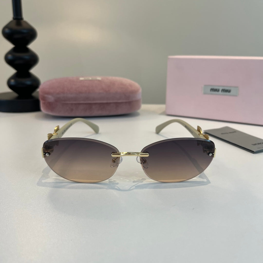 Miu Miu Cat-Eye Silver Lens Sunglasses for Men & Women - 466096 - detail image 2
