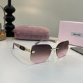 Miu Miu Cat-Eye Silver Lens Sunglasses for Men & Women - 466098