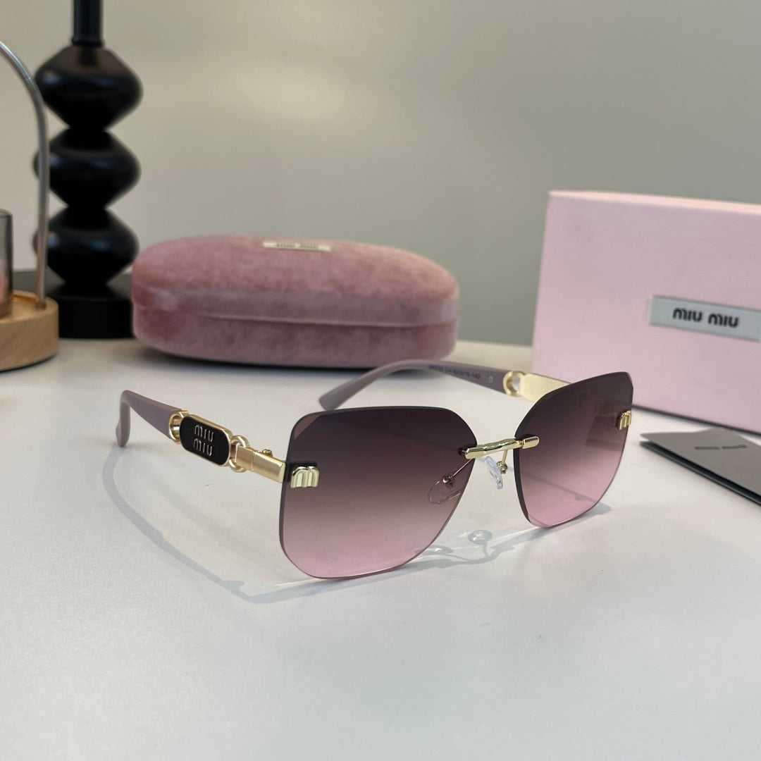 Miu Miu Cat-Eye Silver Lens Sunglasses for Men & Women - 416289