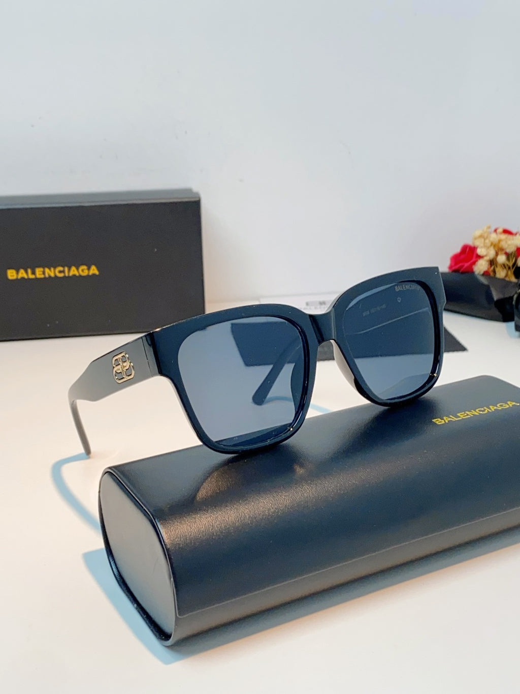 Balenciaga Fashion Red Lens Sunglasses for Men & Women - 358656 - detail image 12