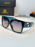 Versace Metal Square Blue Lens Sunglasses for Men & Women - 372481