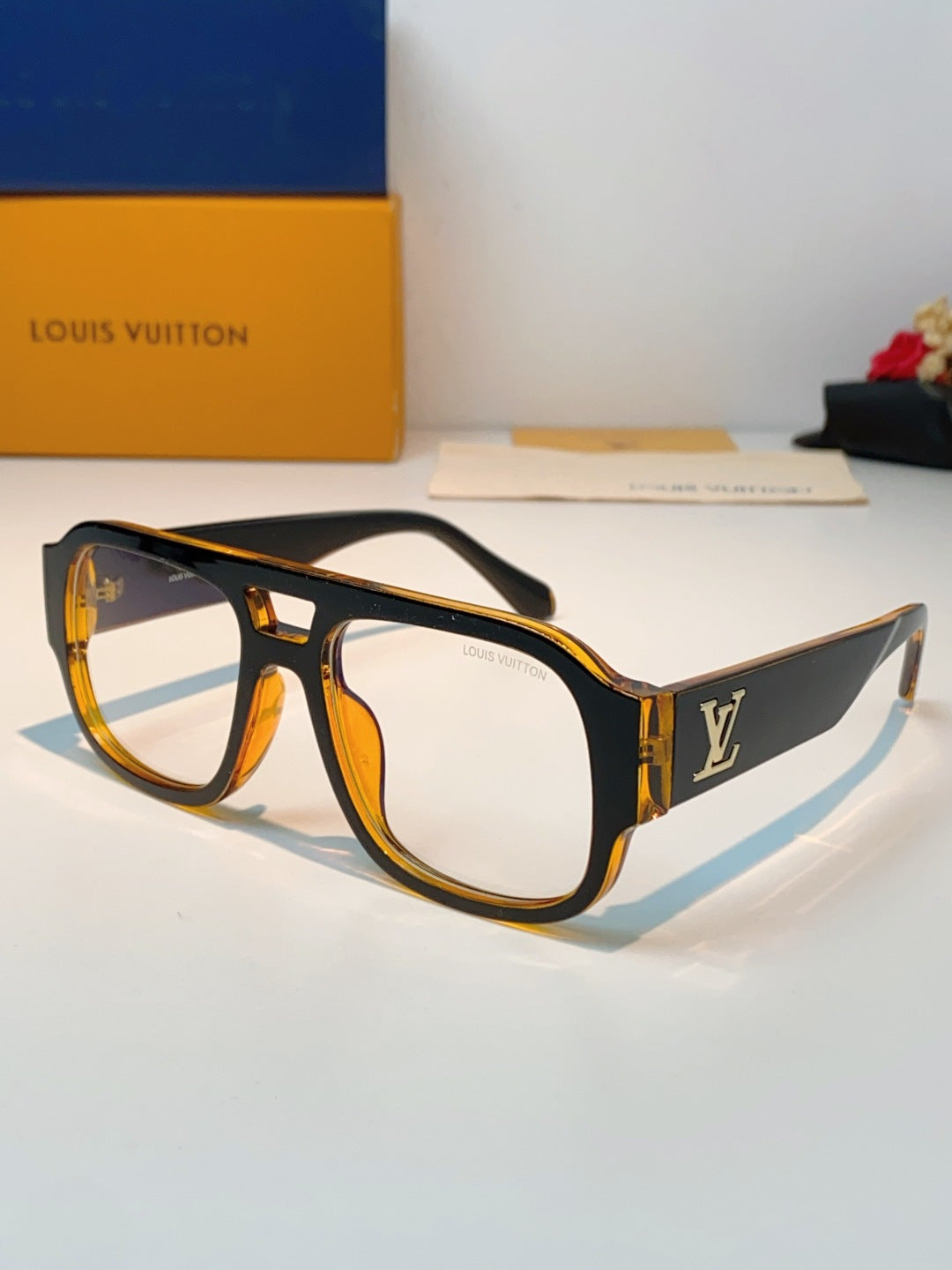 Louis Vuitton Aviator Brown Lens Sunglasses for Men & Women