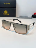 Versace Metal Square Gray Lens Sunglasses for Men & Women - 372495