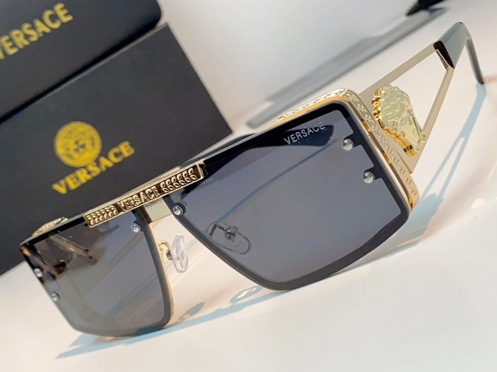 Versace Metal Square Blue Lens Sunglasses for Men & Women - 372498 - detail image 7