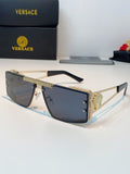 Versace Metal Square Blue Lens Sunglasses for Men & Women - 372498