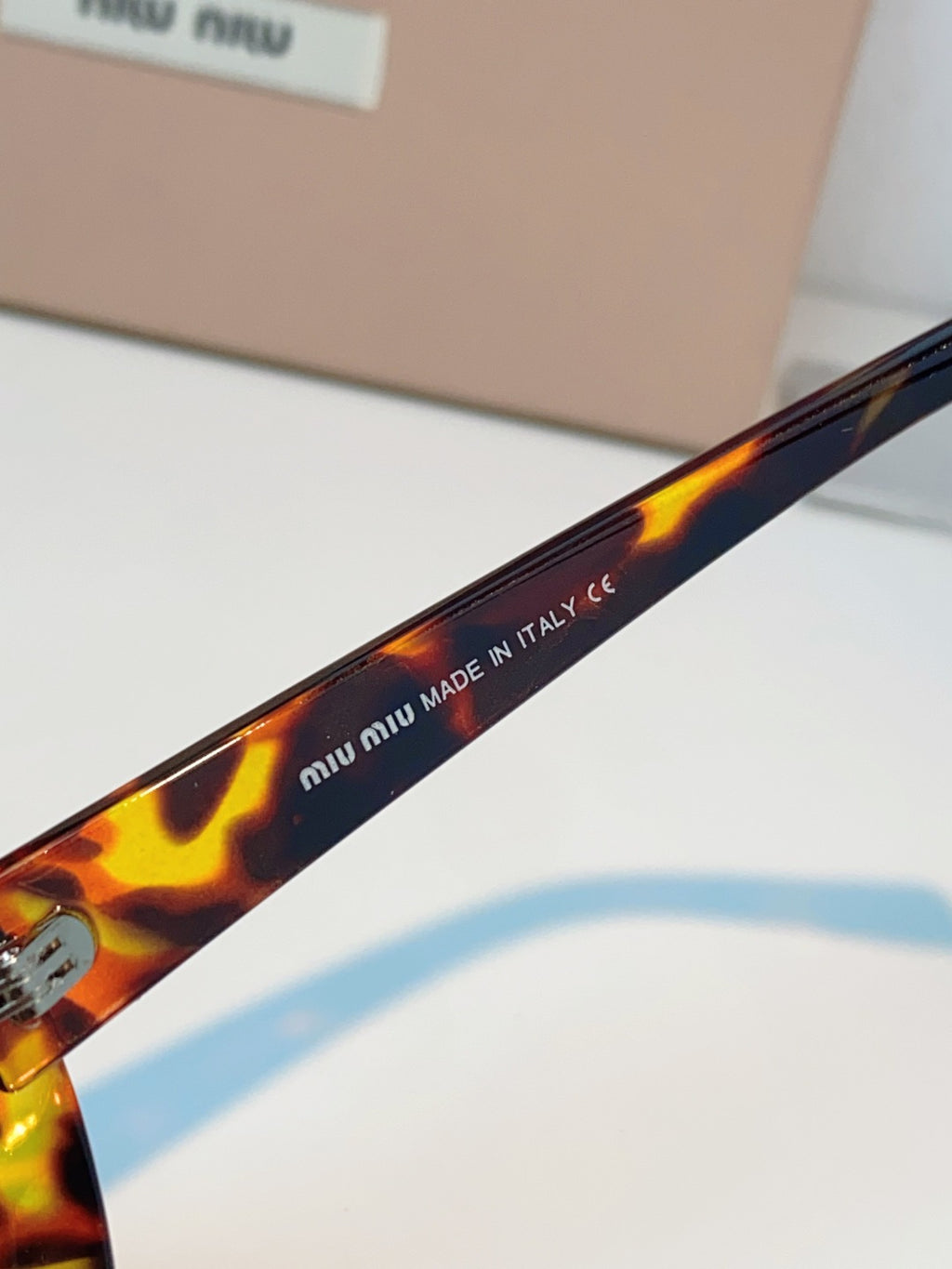 Miu Miu Metal Cat-Eye Brown Lens Sunglasses for Women - detail image 8