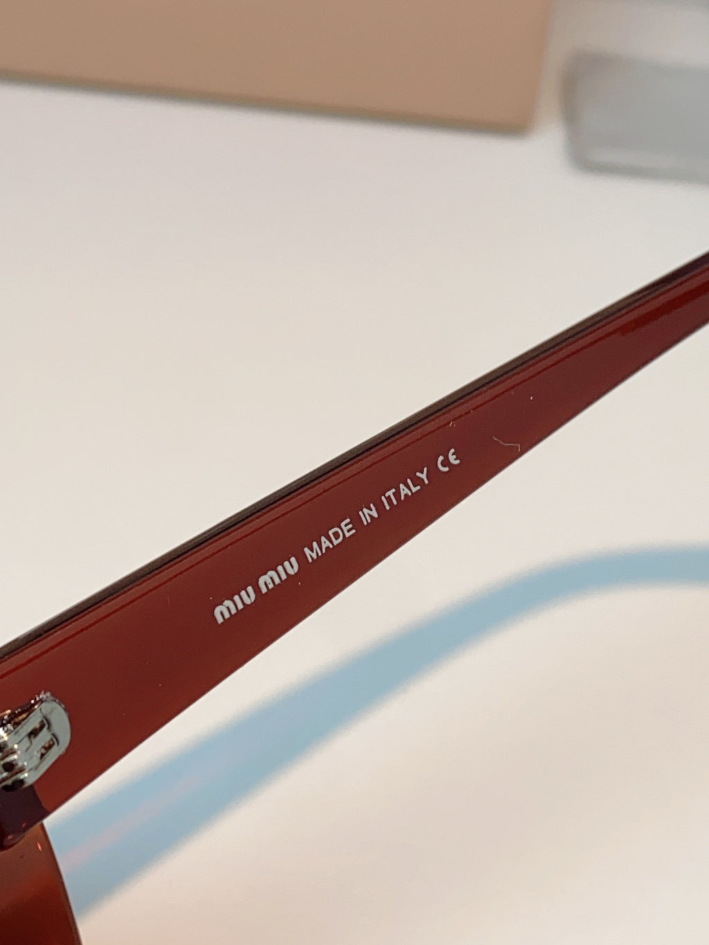 Miu Miu Metal Cat-Eye Black Lens Sunglasses for Women - 399260 - detail image 8