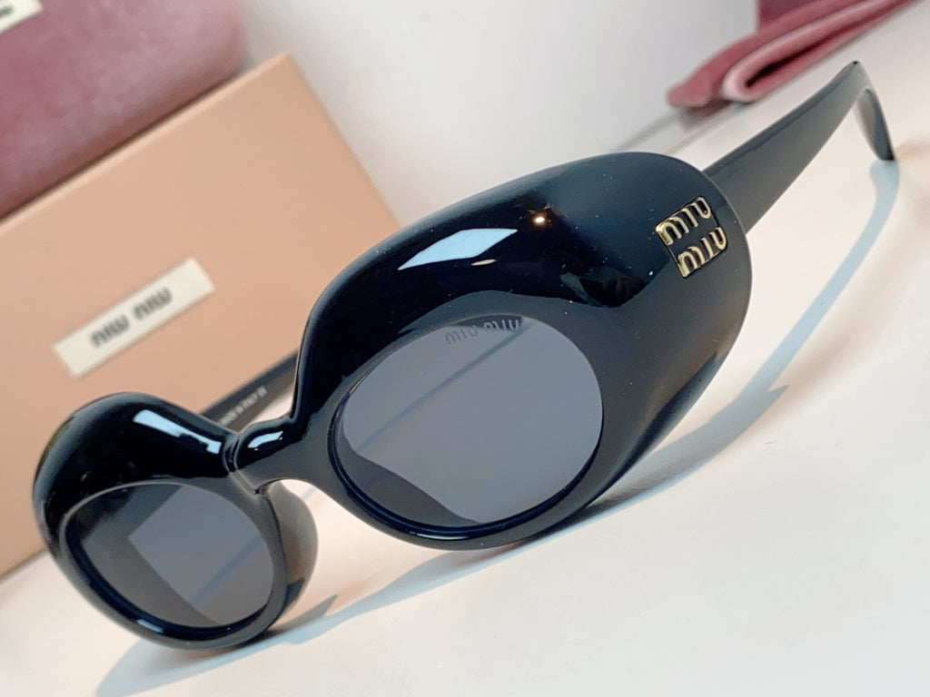 Miu Miu Metal Cat-Eye Black Lens Sunglasses for Women - 399261 - detail image 7