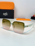 Hermès Lightweight Rimless Brown Lens Sunglasses for Men & Women - 416519