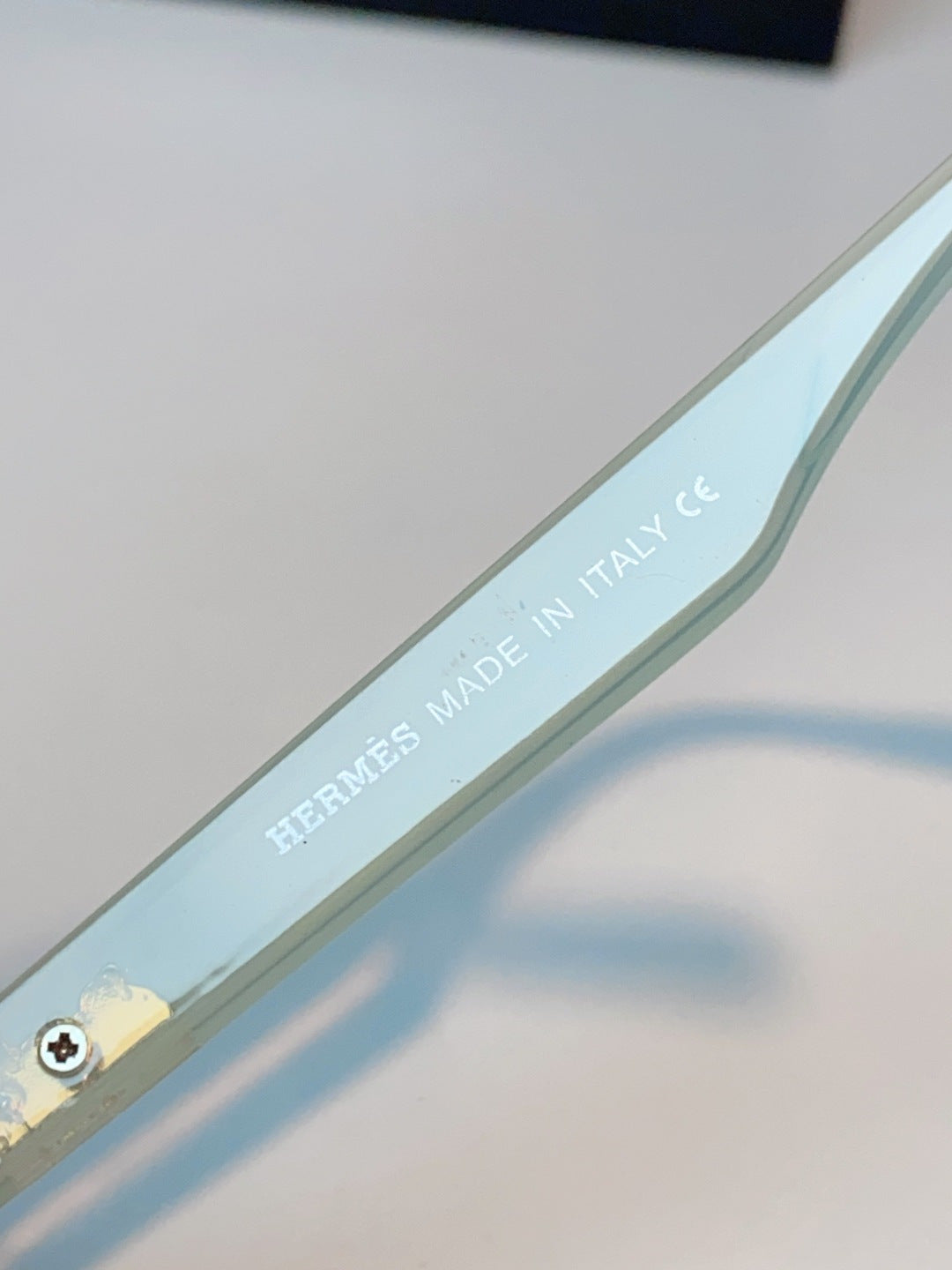 Hermès Lightweight Rimless Brown Lens Sunglasses for Men & Women - 416519 - detail image 8