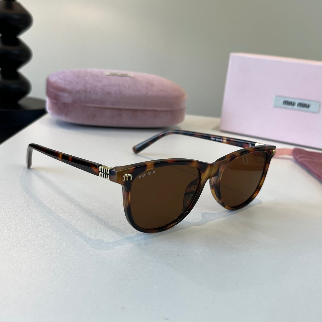 Miu Miu Fashion Black Lens Sunglasses for Men & Women - 382943