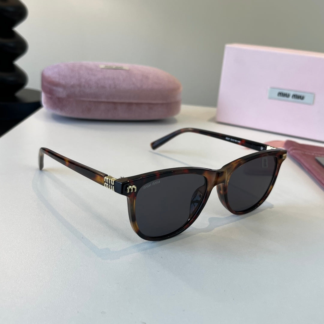 Miu Miu Fashion Black Lens Sunglasses for Men & Women - 382944