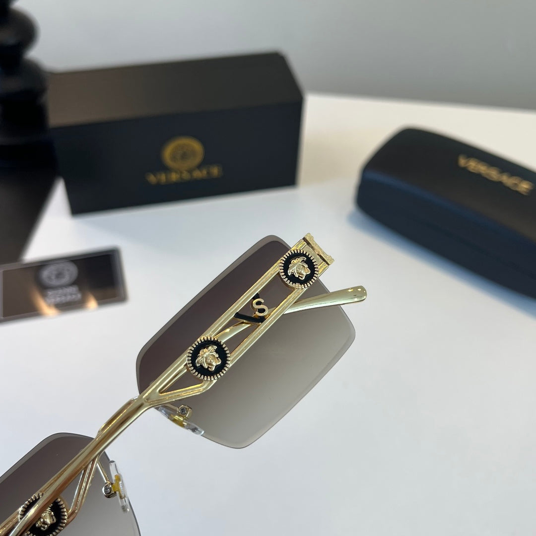 Versace Fashion Silver Lens Sunglasses for Men - 416385 - detail image 7