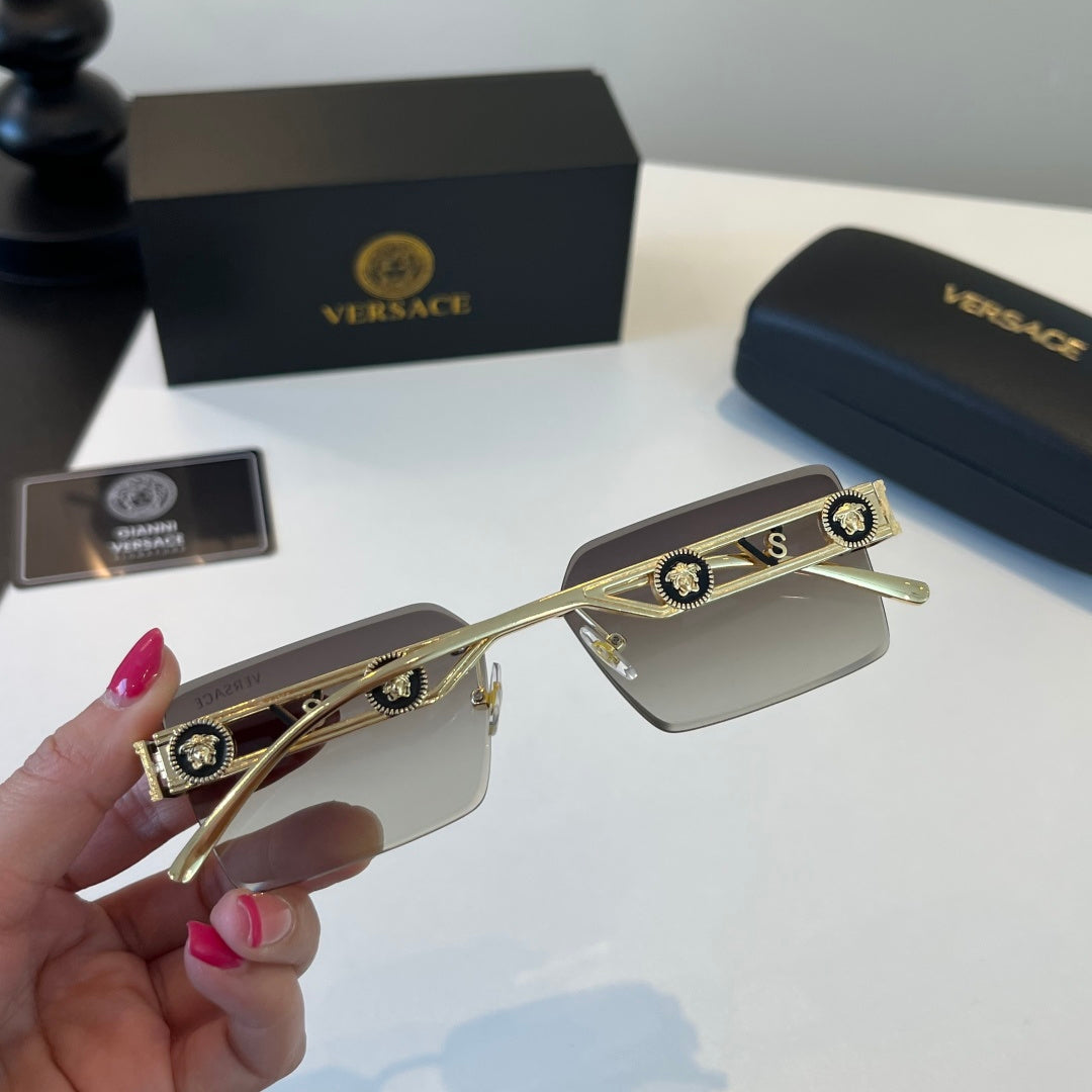 Versace Fashion Silver Lens Sunglasses for Men - 416385 - detail image 8