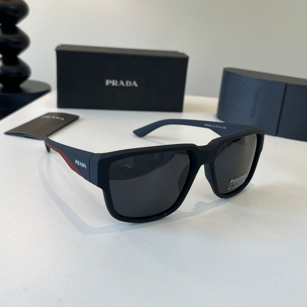 Prada Fashion Black Lens Sunglasses for Men & Women - 372087
