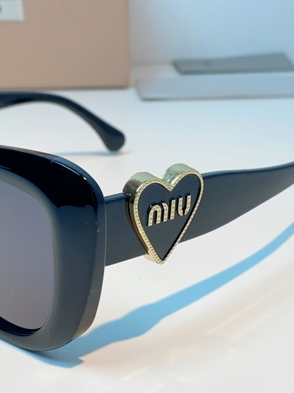 Miu Miu Cat-Eye Black Lens Sunglasses for Men & Women - 466153 - detail image 8