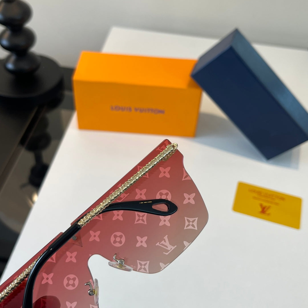 Louis Vuitton Metal Aviator Red Lens Sunglasses for Men & Women - 414795 - detail image 5