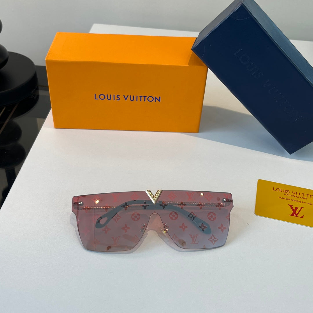 Louis Vuitton Metal Aviator Red Lens Sunglasses for Men & Women - 414795 - detail image 3