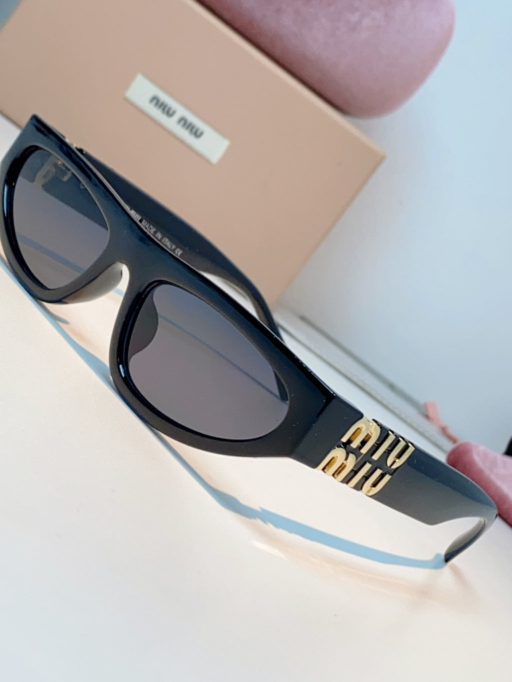 Miu Miu Cat-Eye Black Lens Sunglasses for Men & Women - 487665 - detail image 7