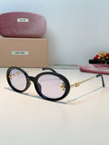 Miu Miu Metal Round Silver Lens Sunglasses for Men & Women