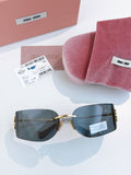 Miu Miu SMUA51S Fashion Blue Lens Sunglasses for Men & Women