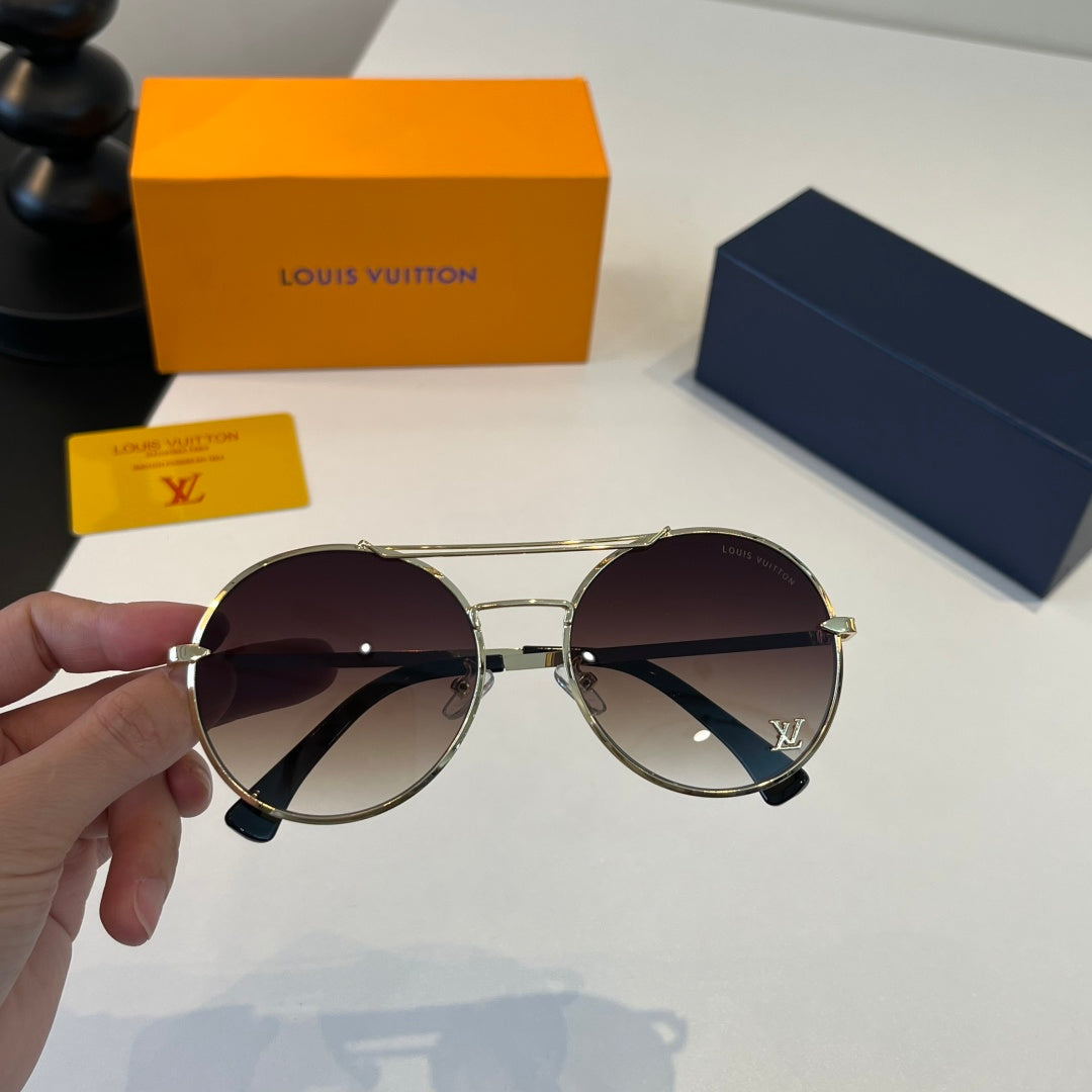 Louis Vuitton Round Brown Lens Sunglasses for Men & Women - 371427 - detail image 5