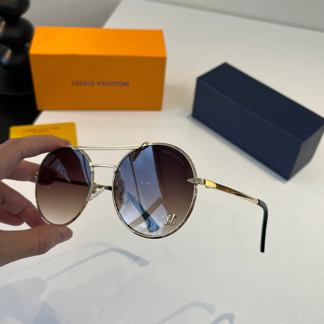 Louis Vuitton Round Brown Lens Sunglasses for Men & Women - 371427 - detail image 4