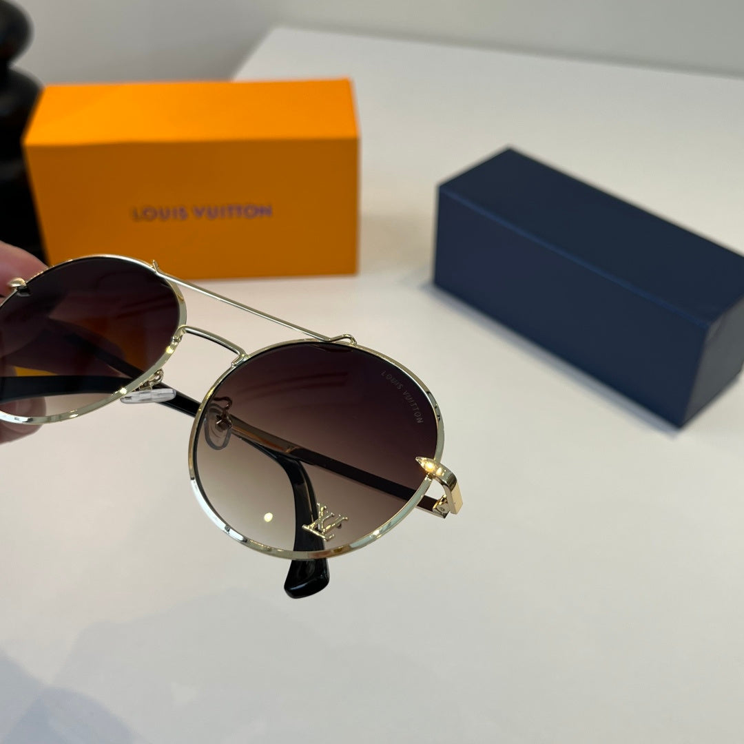 Louis Vuitton Round Brown Lens Sunglasses for Men & Women - 371427 - detail image 7
