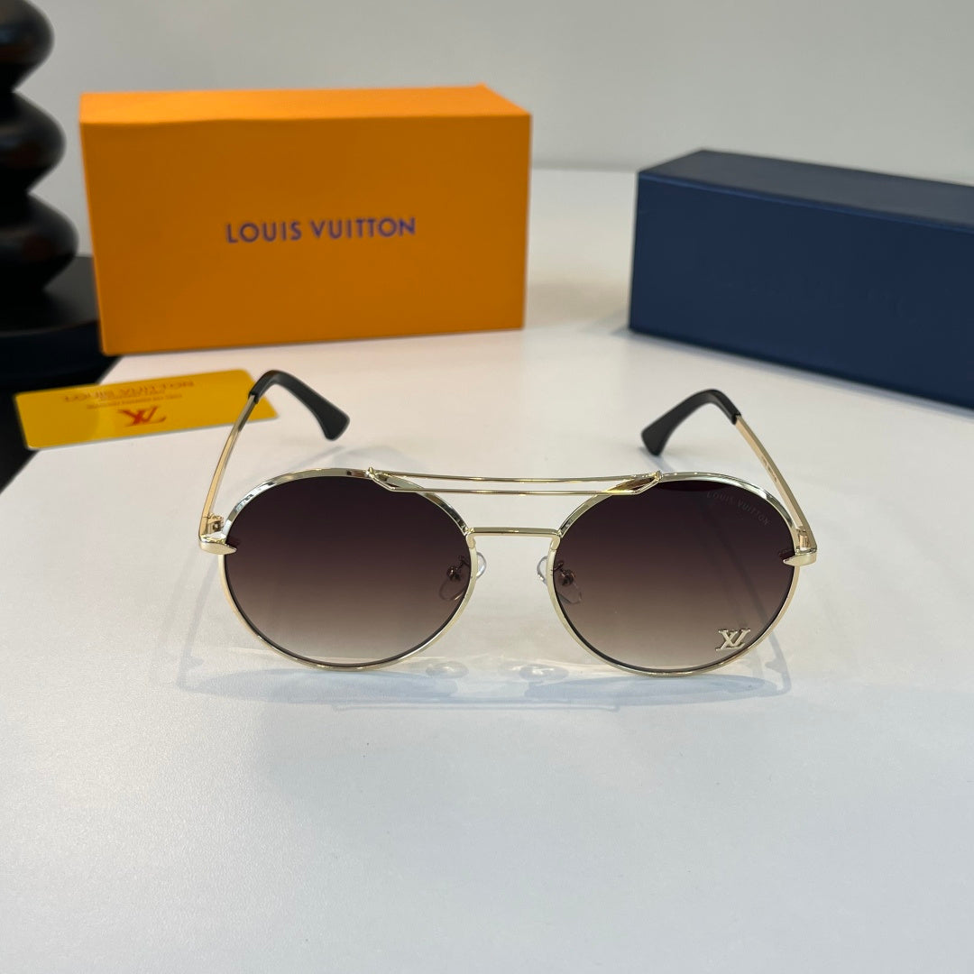 Louis Vuitton Round Brown Lens Sunglasses for Men & Women - 371427 - detail image 2